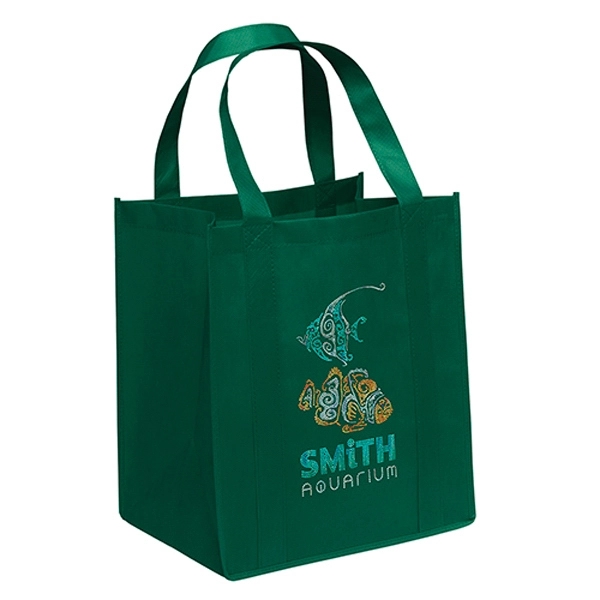 Non-Woven Polypropylene grocery tote with dual reinforced handles.... from ASI 37940 Bag Makers Inc