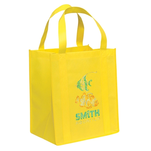 Non-Woven Polypropylene grocery tote with dual reinforced handles.... from ASI 37940 Bag Makers Inc