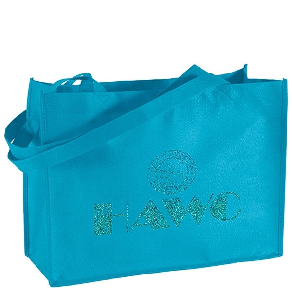 Non-Woven Polypropylene Tote with strong stitched seams and side/bottom gussets.... from ASI 37940 Bag Makers Inc