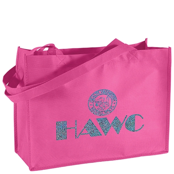 Non-Woven Polypropylene Tote with strong stitched seams and side/bottom gussets.... from ASI 37940 Bag Makers Inc