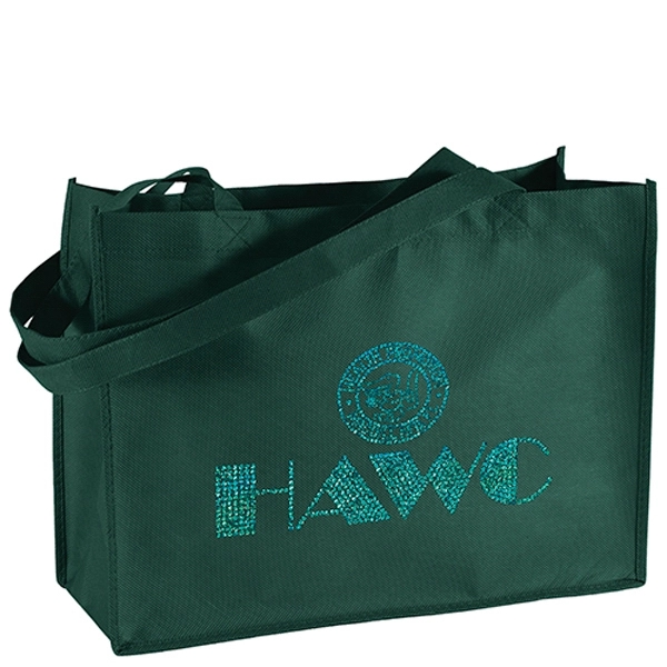 Non-Woven Polypropylene Tote with strong stitched seams and side/bottom gussets.... from ASI 37940 Bag Makers Inc