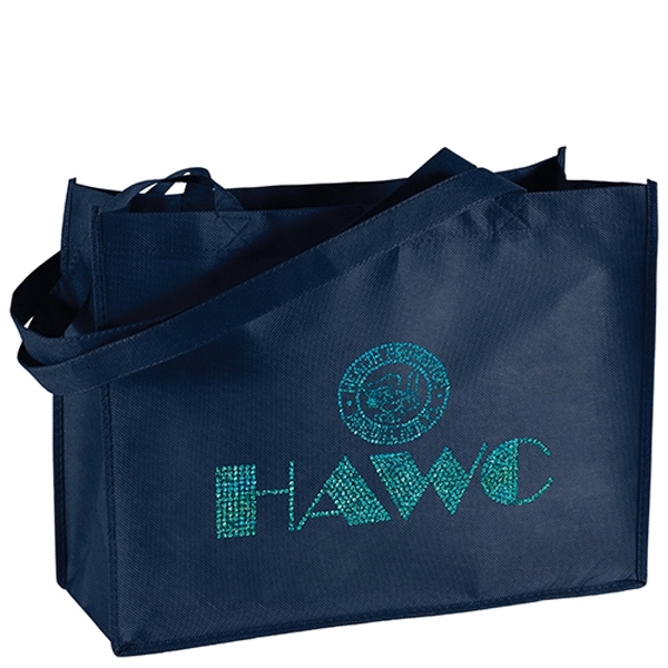 Non-Woven Polypropylene Tote with strong stitched seams and side/bottom gussets.... from ASI 37940 Bag Makers Inc