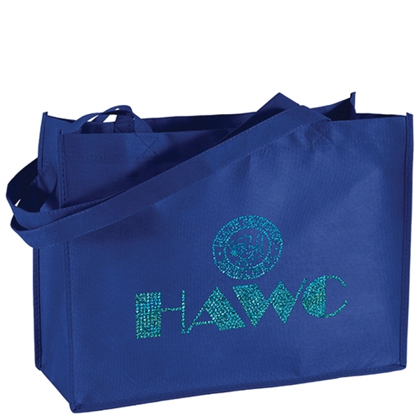 Non-Woven Polypropylene Tote with strong stitched seams and side/bottom gussets.... from ASI 37940 Bag Makers Inc