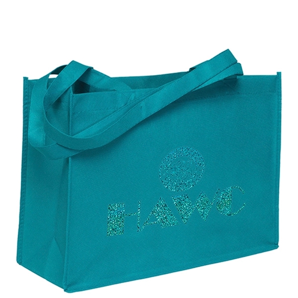 Non-Woven Polypropylene Tote with strong stitched seams and side/bottom gussets.... from ASI 37940 Bag Makers Inc