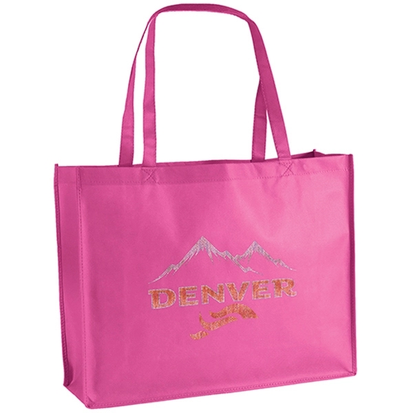 Non-Woven Polypropylene Tote with strong stitched seams and side/bottom gussets.... from ASI 37940 Bag Makers Inc