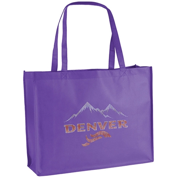 Non-Woven Polypropylene Tote with strong stitched seams and side/bottom gussets.... from ASI 37940 Bag Makers Inc