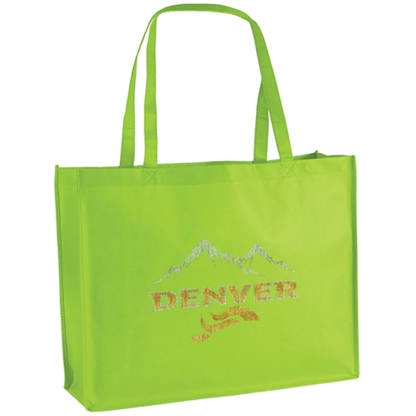 Non-Woven Polypropylene Tote with strong stitched seams and side/bottom gussets.... from ASI 37940 Bag Makers Inc