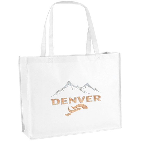 Non-Woven Polypropylene Tote with strong stitched seams and side/bottom gussets.... from ASI 37940 Bag Makers Inc