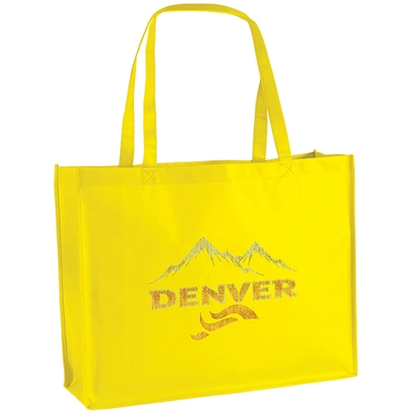 Non-Woven Polypropylene Tote with strong stitched seams and side/bottom gussets.... from ASI 37940 Bag Makers Inc