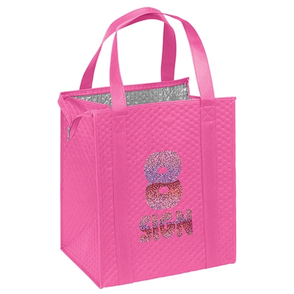 Insulated Non-Woven Tote with thermal foil interior.... from ASI 37940 Bag Makers Inc