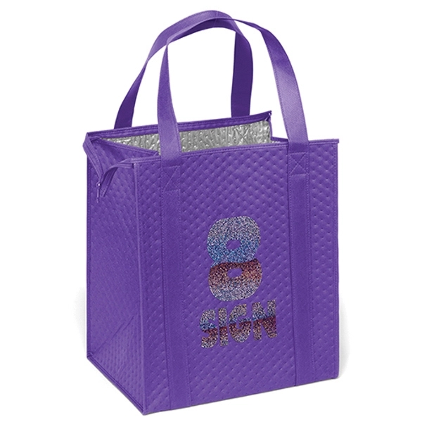 Insulated Non-Woven Tote with thermal foil interior.... from ASI 37940 Bag Makers Inc