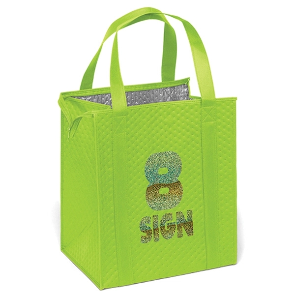 Insulated Non-Woven Tote with thermal foil interior.... from ASI 37940 Bag Makers Inc