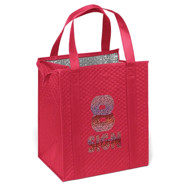 Insulated Non-Woven Tote with thermal foil interior.... from ASI 37940 Bag Makers Inc