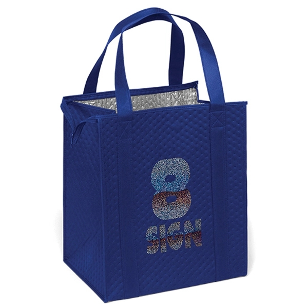 Insulated Non-Woven Tote with thermal foil interior.... from ASI 37940 Bag Makers Inc
