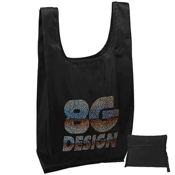 The t-shirt style tote is made from lightweight 190-T polyester.... from ASI 37940 Bag Makers Inc