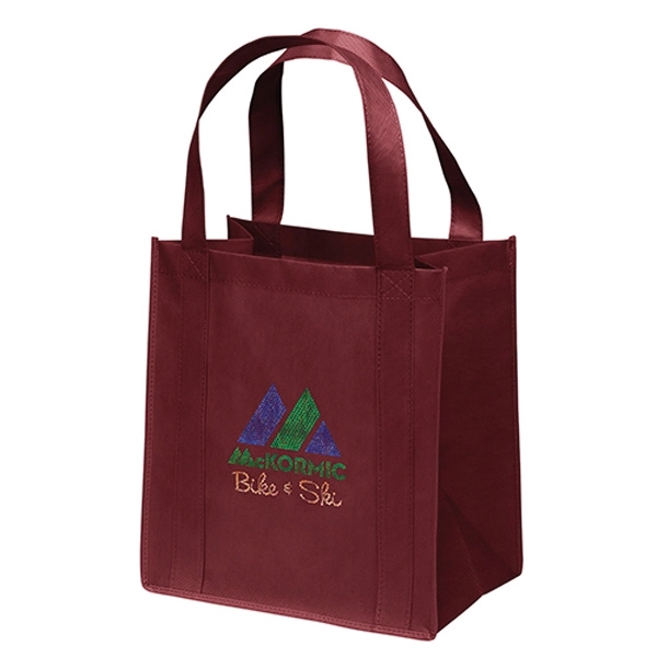 Non-Woven Polypropylene grocery tote with dual reinforced handles.... from ASI 37940 Bag Makers Inc