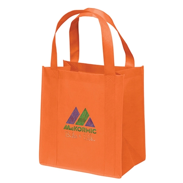 Non-Woven Polypropylene grocery tote with dual reinforced handles.... from ASI 37940 Bag Makers Inc