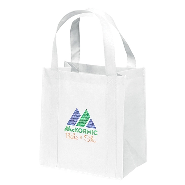 Non-Woven Polypropylene grocery tote with dual reinforced handles.... from ASI 37940 Bag Makers Inc
