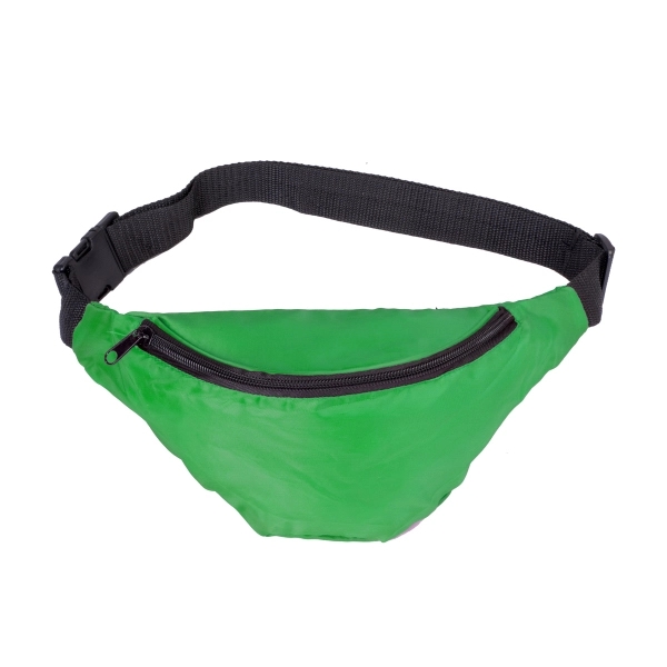 One Pocket Nylon Fanny Pack. Zippered main compartment. Adjustable waist belt.... from ASI 41511 Brainchild USA Inc / BrainChild Gift Club