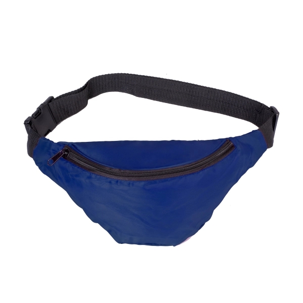 One Pocket Nylon Fanny Pack. Zippered main compartment. Adjustable waist belt.... from ASI 41511 Brainchild USA Inc / BrainChild Gift Club