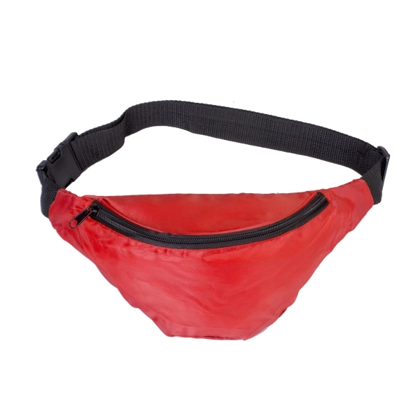 One Pocket Nylon Fanny Pack. Zippered main compartment. Adjustable waist belt.... from ASI 41511 Brainchild USA Inc / BrainChild Gift Club