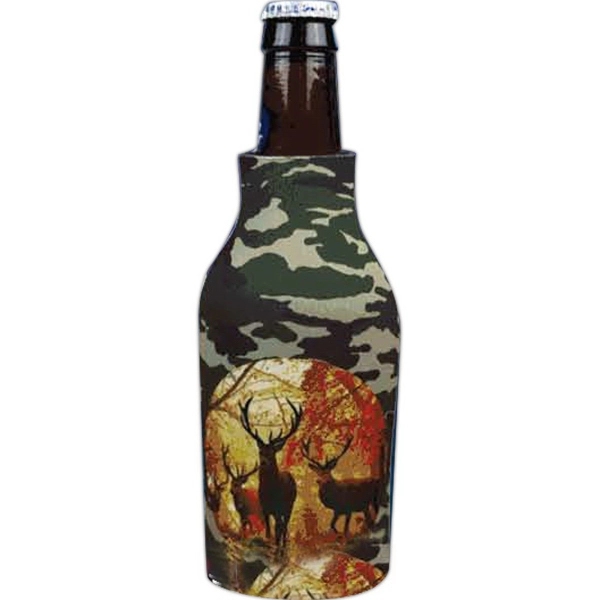 Urban Camo Premium Full Color Dye Sublimated Collapsible Foam Bottle Zipper... from ASI 63009 J I T Manufacturing Inc / Just in Time JIT Promo