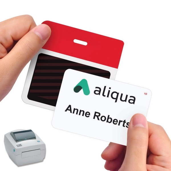 TEMPbadge 2-part expiring badges let you know when a visitor's time... from ASI 79898 Promovision / PROMOVISION