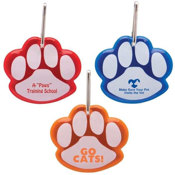 Animal paw shaped reflective collar tag.... from ASI 62190 Illini