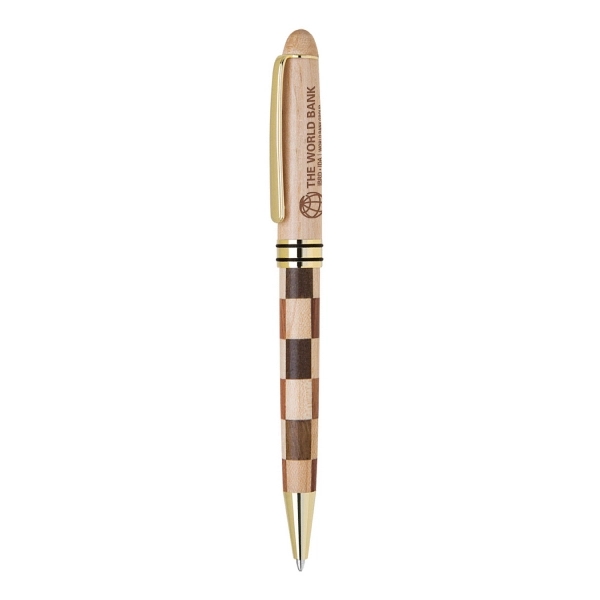 Wood Checkerboard Ballpoint Pen... from ASI 31517 Admart Products / Admart Line