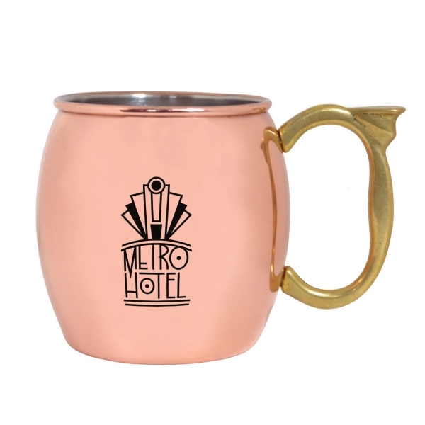 16 oz. Copper Coated Moscow Mule Mug with Stainless Steel Interior... from ASI 40544 Binaco / Binaline