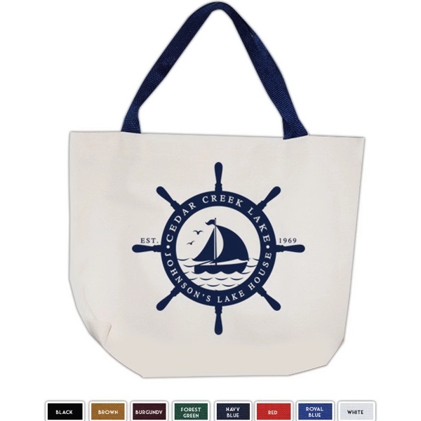 10oz natural canvas tote w/Gusset.... from ASI 63009 J I T Manufacturing Inc / Just in Time JIT Promo