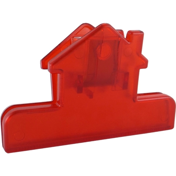 Fun 4" house-shaped bag clip, perfect for sealing snacks or organizing... from ASI 67075 Leprechaun Promotions, LLC / Leprechaun Promotions
