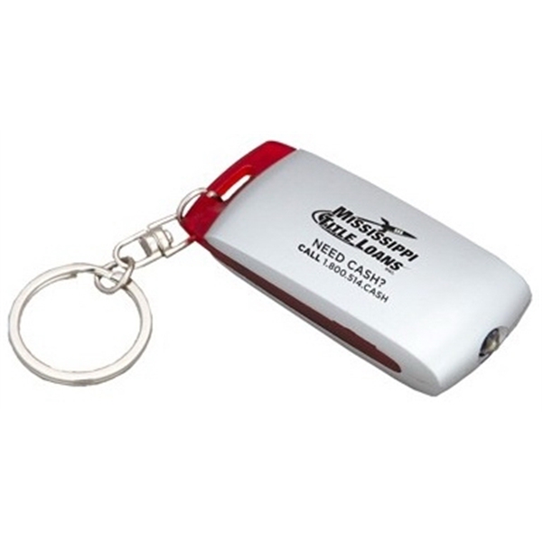 Key ring with LED light... from ASI 67075 Leprechaun Promotions, LLC / Leprechaun Promotions