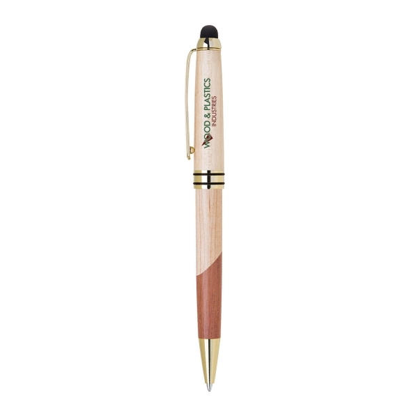 Stylus pen with a two tone design barrel.... from ASI 31517 Admart Products / Admart Line