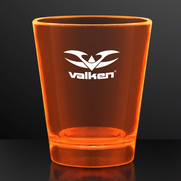 Blank or imprinted. 1.5 oz. UV Reactive Glow Shot Glasses... from ASI 34194 ALightPromos / Alight Promotional Products