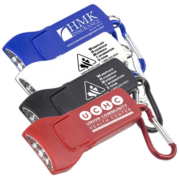 Keyholder flashlight with 4 LED lights and carabiner.... from ASI 62660 Innovation Line