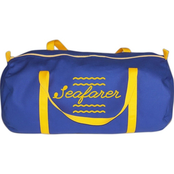 10oz Colored canvas large barrel bag... from ASI 63009 J I T Manufacturing Inc / Just in Time JIT Promo