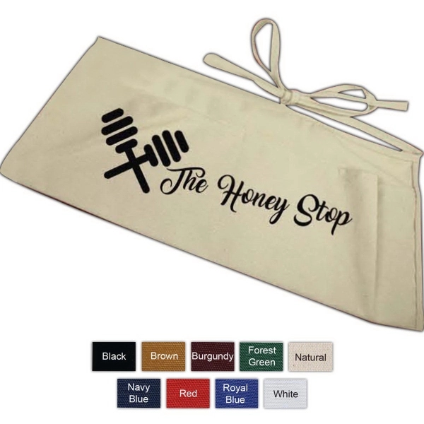 10oz natural canvas waist apron.... from ASI 63009 J I T Manufacturing Inc / Just in Time JIT Promo