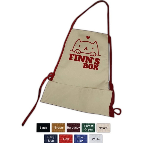 10oz natural canvas bib apron.... from ASI 63009 J I T Manufacturing Inc / Just in Time JIT Promo