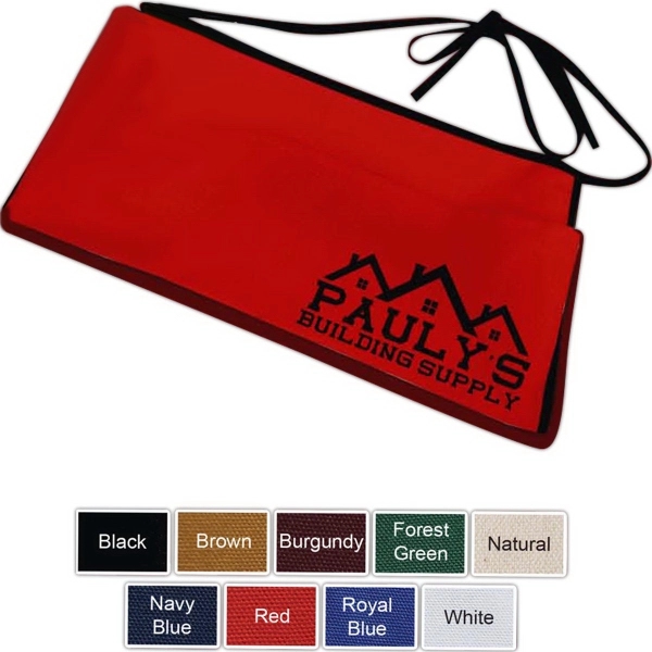 10oz Colored canvas waist apron... from ASI 63009 J I T Manufacturing Inc / Just in Time JIT Promo