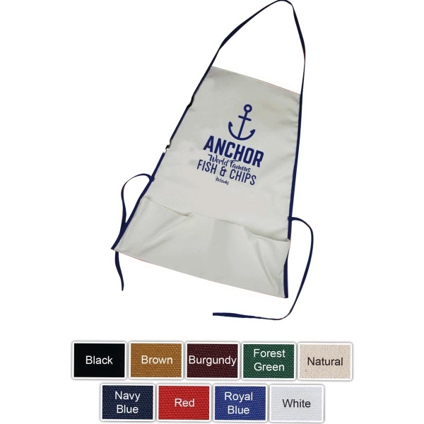 10oz Colored canvas bib apron.... from ASI 63009 J I T Manufacturing Inc / Just in Time JIT Promo