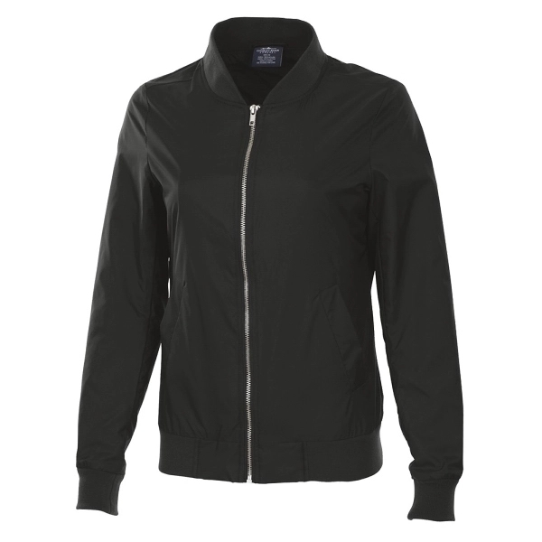 Women's flight jacket with full-zip styling, snap closure pockets and more.... from ASI 44620 Charles River Apparel