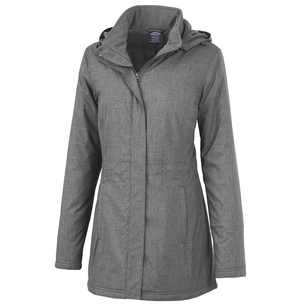 Women's parka with two-way zipper for ease of mobility, featuring 100%... from ASI 44620 Charles River Apparel