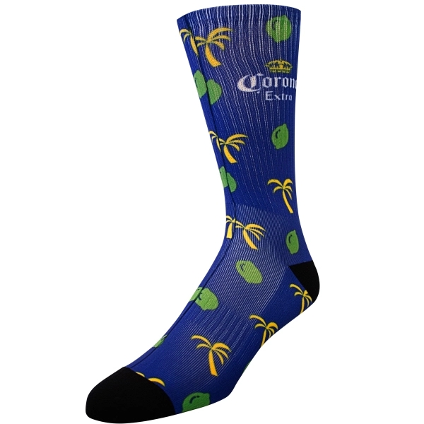 Fully sublimated socks, made in the usa, 5-10 day lead time,... from ASI 67557 LimeLight Ent