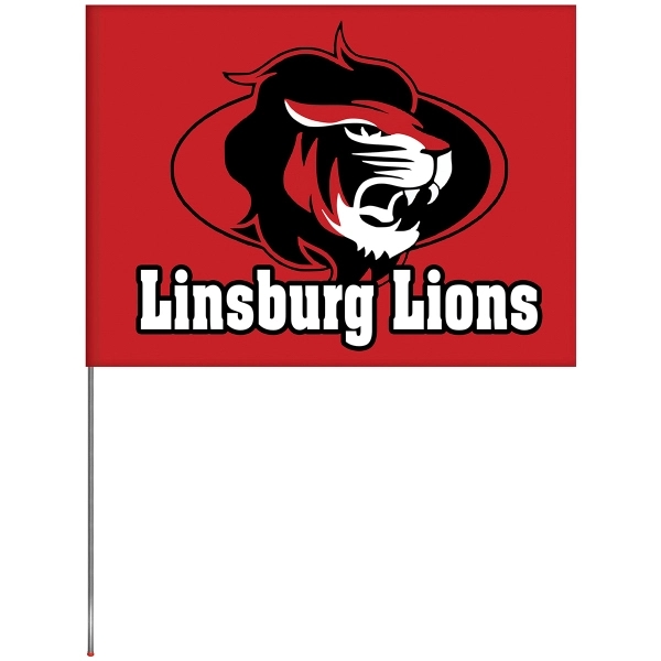 6' x 8' Knit Poly Double Sided School Spirit Flag... from ASI 80228 Quinn