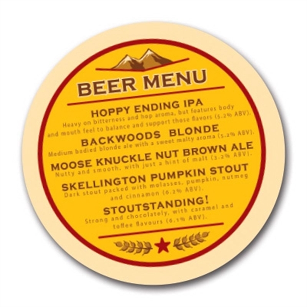 Full-color 4" round coasters are fully-customizable and eco-friendly. Round of applause... from ASI 43530 California Tattoos