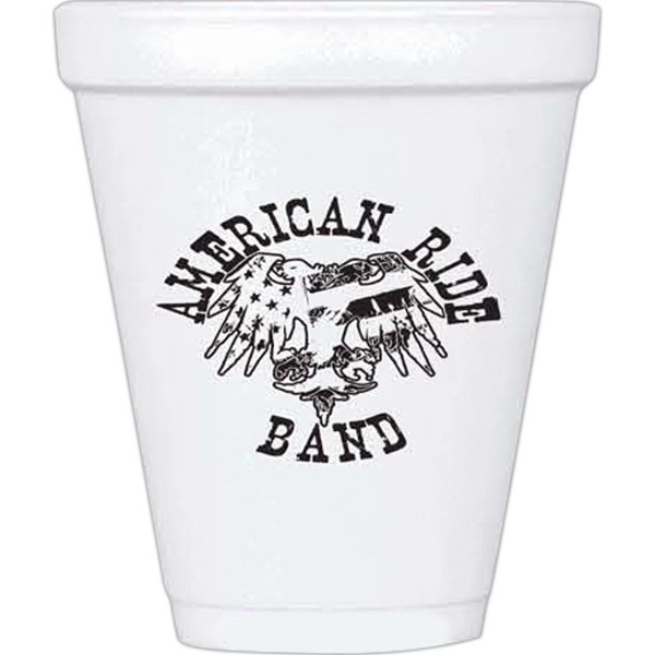 12oz Foam cup. Insulated, Keep it hot, Keep it cold.... from ASI 63009 J I T Manufacturing Inc / Just in Time JIT Promo