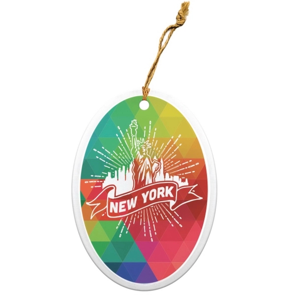 Oval Ornament/Suncatcher... from ASI 52475 Xpres LLC