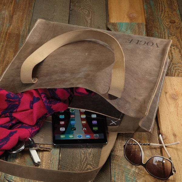 17" x 15" x 3" leather purse, available in several colors... from ASI 88060 Snugz/USA Inc / SnugZ USA®