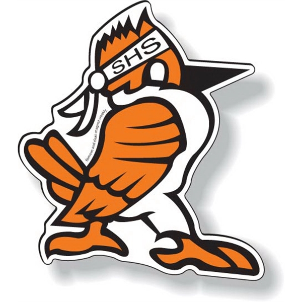 Custom shape Auto Magnet 35 mil white vinyl car magnet with... from ASI 87400 ArtechPro